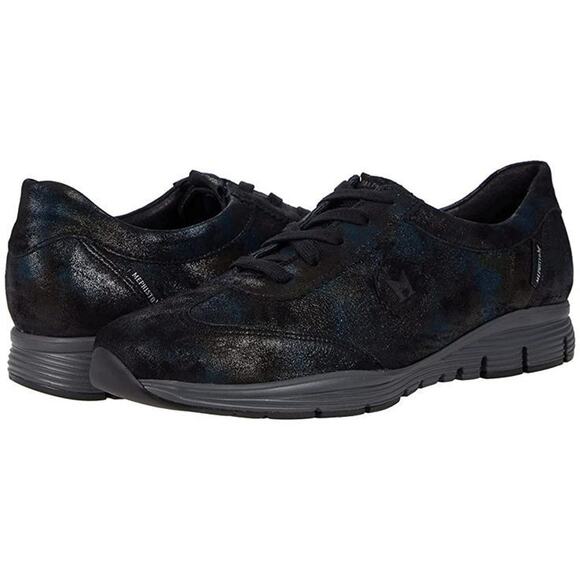 Mephisto Womens Yael Leather Sneaker - Petroleum Monaco, 10M NEW - Picture 1 of 3